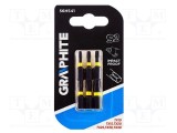 Capete șurubelniță Torx&reg; 25mm cu impact GRAPHITE, set 6 buc.