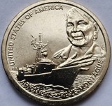 1 Dollar 2025 USA, Arkansas, Oliver Hazard Perry-class frigate, Innovation, unc, lit.D, America de Nord