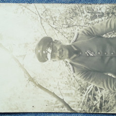 769. Fotografie veche soldat WW1 decorat - Crucea de Fier, Primul Razboi Mondial