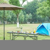 Masa plianta pentru camping Ljusnarsberg 180x75x72 cm, neagra