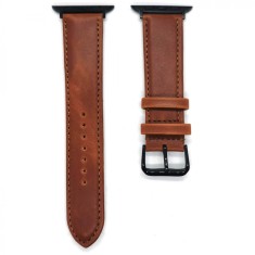 Curea Apple Watch piele maro 42 44mm foto