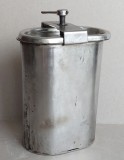Gamela romaneasca de INOX, vas portabil muncitoresc, vintage originala din comunism anii 80
