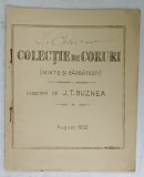 COLECTIE DE CORURI ( MIXTE SI BARBATESTI ) , redactata de J.T. BUZNEA , 1932