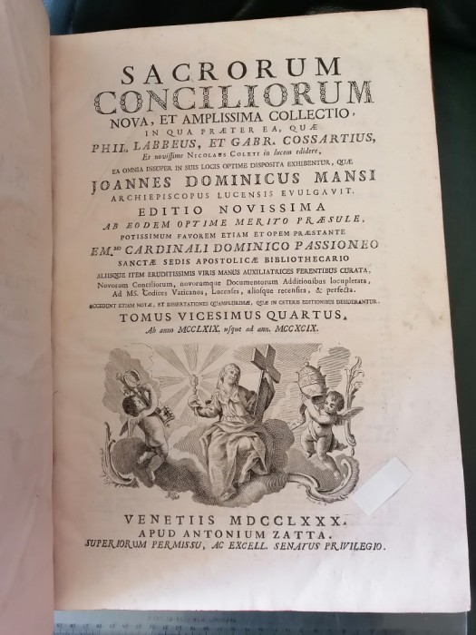 SACRORUM CONCILIORUM. NOVA ET AMPLISSIMO COLLECTIO. VOL. 24.an1780.latina.