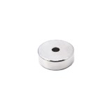 Magnet neodim 30x10 mm, gaura de 6.5 mm cu sanfren, disc, N35