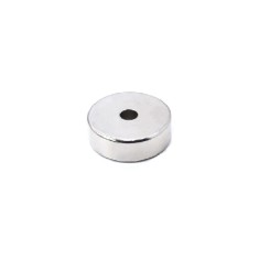Magnet neodim 30x10 mm, gaura de 6.5 mm cu sanfren, disc, N35