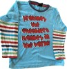 Bluza Baiat 5-6 Ani Albastra cu Maneci Dungate - Haine Copii SH