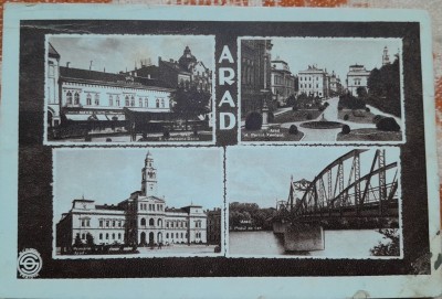 Carte postala, imagini din Arad, 1945 foto