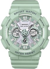 Ceas sport Impermeabil cu cronometru, unisex, verde - RESIGILAT