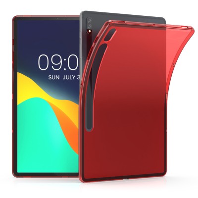 Husa pentru tableta Samsung Galaxy Tab S8 Plus/Galaxy Tab S7 Plus, Kwmobile, Rosu, Silicon, 52921.09 foto
