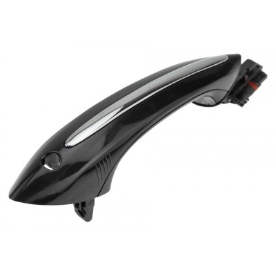 Maner exterior Bmw Seria 5 F10, F11 20, 5 F07 20, 7 F01, F02, F03, F04 20, Fata Stanga, pt.vehicule cu sistem intrare de keyless/go, Culoare : Negru, foto