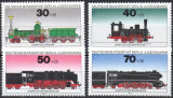 B0202 - Berlin-vest 1975 - Locomotive 4v.neuzat,perfecta stare, Nestampilat