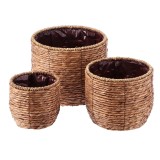 Cumpara ieftin Set 3 ghivece flori fibre naturale natur III 18 x 16,5 cm, 23,5 x 20,5 cm, 29 x 25 cm