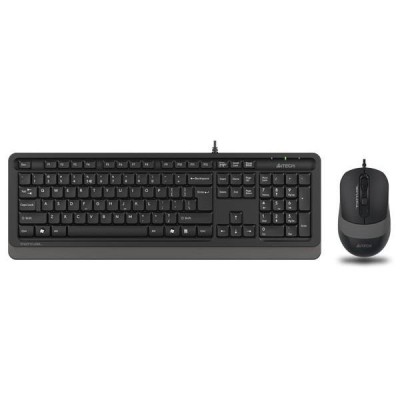 Kit A4Tech F1010 cu fir, gri foto