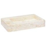 Gossi chiuveta, crem, 58x39x10 cm, marmura