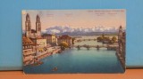 ELVETIA - ZURICH VOM HOTEL SCHWERT AUS - 1914 - EDITION FOTOGLOB - CIRCULATA