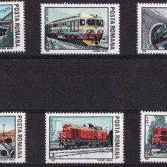 B1132 - Romania 1987 - Locomotive 6v.neuzat,perfecta stare