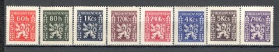 Cehoslovacia.1947 Marci de serviciu-Stema de stat XC.611 foto