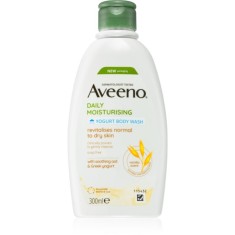 Aveeno Daily Moisturising Yoghurt body wash gel de dus hranitor Vanilla &amp; Yoghurt 300 ml