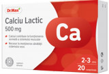 Dr. Max Calciu lactic, 20 comprimate, Dr.Max