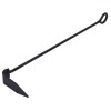 Accesoriu șemineu, Vatrai Metalic, Negru, Lungime 53.5 cm, Oem