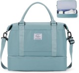 Geanta de voiaj sport WEPLAN, 45 x 36 x 20 cm, verde - RESIGILAT