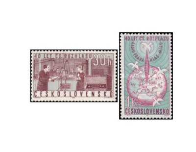 Cehoslovacia 1963 - 40 de ani Radio, serie neuzata foto
