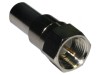 Conector F mufă tată 75&Omega; crimpat aurit pe cablu POM