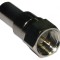 Conector F mufă tată 75&Omega; crimpat aurit pe cablu POM