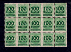German Reich 1923, Lot de timbre Mi 290** foto