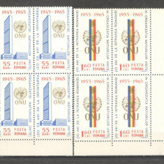 Romania.1965 20 ani ONU bloc 4 TR.635