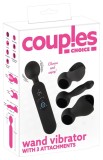 Aparat masaj Wand Vibrator with 3 Attachments, COUPLE CHOICE
