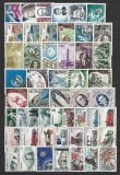 Lot Filatelic Monaco Clasator Pagină Timbre Vechi Auto Istorice Olimpice Helsinki 1952 Ștampilate Neștampilate - A810
