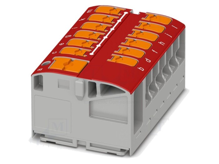 Conector de șine 24A 450V push-in
