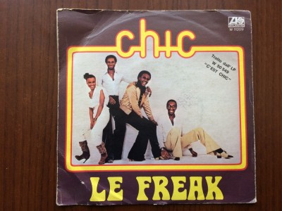 Chic Freak Le Freak / Savoir Faire 1978 disc single 7&amp;quot; vinyl muzica disco funk dance pop soul Atlantic records VG+ foto