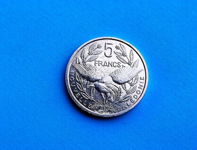5 Francs 1994 Noua Caledonie -AUNC++ -RAR foto
