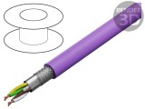 Cablu CAN bus litat 2x2x0,25mm2 Cu PUR violet 600V