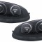 Faruri VW Golf 5 V Mk5 (2003-2007) Jetta (2005-2010) GTI R32 Design Negru Performance AutoTuning