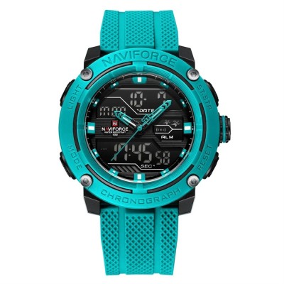 Ceas Barbati Naviforce 7114 Albastru , Functii Multiple, Design Sport, Cronometru, Rezistent la Apa 5ATM foto