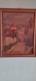 Tablou/Sighisoara/Ulei/carton/PRET INFORMATIV., Natura statica, Altul, ART