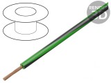 Cablu Litat Cu 1,5mm2 PVC Verde-Negru 450V/750V