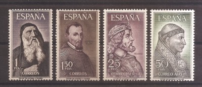 Spania 1963 - Personalități, MNH foto