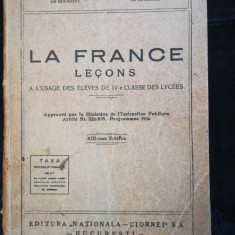 ”La france”, manual liceu, Charles Drouhet, Francis Lebrun, 1935, Ed. Ciornei