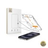 Folie de protectie Ecran Tech-Protect Quick Set+ pentru Apple iPhone 16 / 15 Sticla Securizata Full Glue Set 2 bucati Cu Rama Ajutatoare Neagra