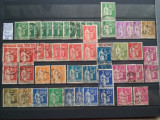 1932-1933-Franta-Pace tipografiate-59 timbre-stampilat, Nestampilat
