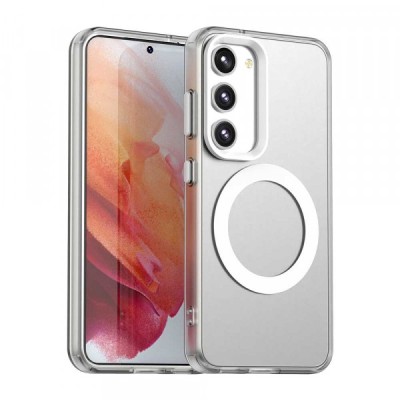 Husa MagSafe pentru Samsung Galaxy S23 S911, Techsuit, CandyCase, Alba foto
