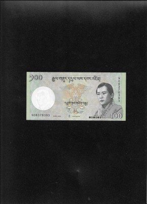 Bhutan 100 ngultrum 2020 unc seria08378393 foto