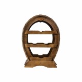 Suport 4 sticle de vin, din lemn de brad, inaltime 43cm / EXT 6096