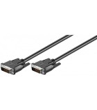 Cablu DVI-D 24+1p tata - DVI-D 24+1p tata 0.5m Dual-Link Full HD, Goobay