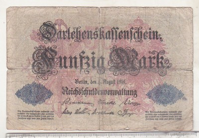 bnk bn Germania 50 marci 1914 K49b - circulata foto